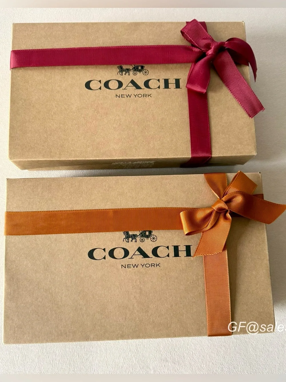 NWT Coach CFA43 Gingham Print Notebook Blue Multi Gift Box Set